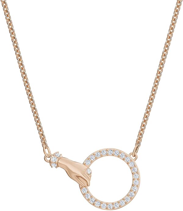 Rochas Jewelry Women's Symbolic Crystal Jewelry Collection, Rose Gold Tone Finish Pendant Necklace 9 Product image