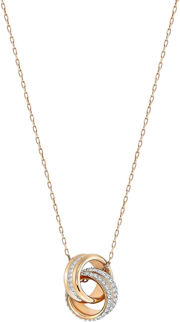 Rochas Jewelry Women's Further Crystal Jewelry Collection, Blue Crystals, Clear Crystals Rose Gold Tone Finish 11 Product image