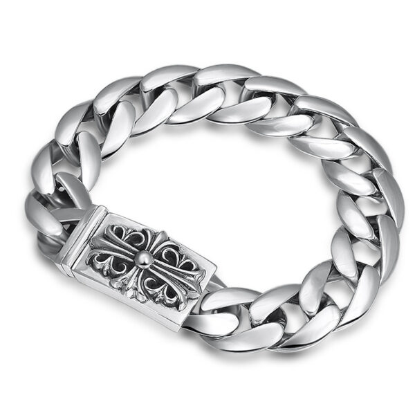 925 Silver Bracelet for Men - High Class - Size 7 to 8 Inches 6 Product image