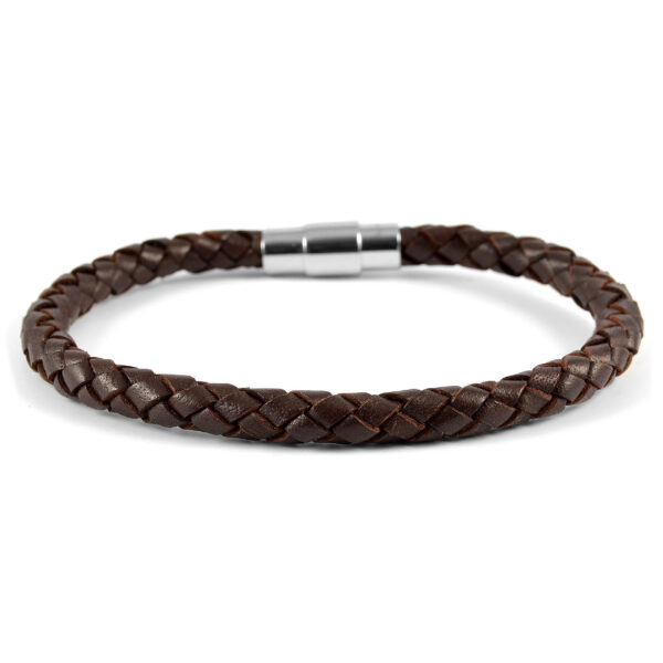 6mm Brown Bolo Leather Bracelet - Men 1 Product image