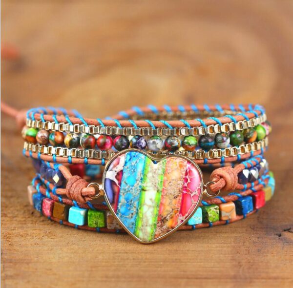 7 Chakra Stone Emotional Mental Healing Spiritual Protection Bracelet 2 Product image