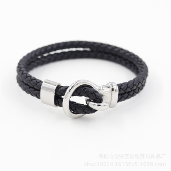 Men Bracelet Phinity Stainless steel Nylon Olive Black XL 7 Product image