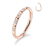 16G 6mm-12mm 316L Surgical Steel Piercing Jewelry Hinged Seamless Earrings Clicker Hoop Piercing Rings for Cartilage Helix Rook Septum Daith Tragus Lobe CZ/Opal/Shell/Turquoise 11 16G 6mm-12mm 316L Surgical Steel Piercing Jewelry Hinged Seamless Earrings Clicker Hoop Piercing Rings for Cartilage Helix Rook Septum Daith Tragus Lobe CZ/Opal/Shell/Turquoise
