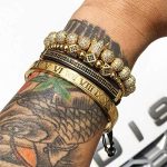 Imperial Crown King Mens Bracelet Pave CZ ,Gold Bracelets for Men Luxury Charm Fashion Cuff Bangle Crown Birthday Jewelry 5 Imperial Crown King Mens Bracelet Pave CZ ,Gold Bracelets for Men Luxury Charm Fashion Cuff Bangle Crown Birthday Jewelry