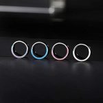 16G 18G 316L Stainless Steel CZ/Opal Septum Piercing Clicker Ring Hinged Nose Rings Hoop 4 16G 18G 316L Stainless Steel CZ/Opal Septum Piercing Clicker Ring Hinged Nose Rings Hoop