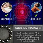 Anti-Swelling Black Obsidian Anklet, Adjustable Weight Loss Magnet Anklet Black Bracelet, Feng Shui Black Obsidian Anklet for Foot Pain Relief Jewelry for Men/Women (3pcs) B 5 Anti-Swelling Black Obsidian Anklet, Adjustable Weight Loss Magnet Anklet Black Bracelet, Feng Shui Black Obsidian Anklet for Foot Pain Relief Jewelry for Men/Women (3pcs) B