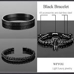 3PCS Stainless Steel Bracelets for Men Gold Roman Numeral Bangle Bracelet Twisted Cable Bracelet Adjustable Cuff Bracelet Mens Luxury Jewelry Bracelets Gifts 5 3PCS Stainless Steel Bracelets for Men Gold Roman Numeral Bangle Bracelet Twisted Cable Bracelet Adjustable Cuff Bracelet Mens Luxury Jewelry Bracelets Gifts