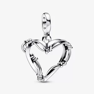 Rochas ME Wire Heart Medallion | Sterling silver