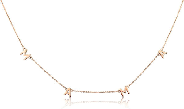 LA Mama Necklace Dainty Necklace, 14k Gold Dipped Necklaces For Women, Gifts for Mom | Gold Necklace, Mom Necklace,
