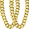 2 Pack Big Chunky Gold Chain for Men, 32 Inches Fake Plastic Gold Chain Necklace, 80s 90s Punk Style Hip Hop Chain