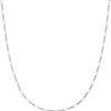 14k Gold or Sterling Silver Plated Figaro Chain 16", 18", 20", or 24"