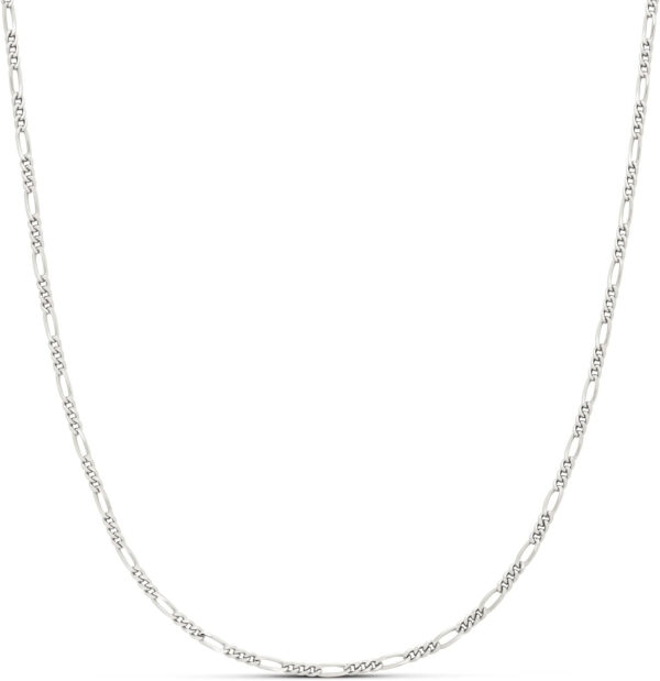 14k Gold or Sterling Silver Plated Figaro Chain 16", 18", 20", or 24"