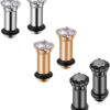 6Pcs Lightweight Ear Gauges Plugs Ear Tunnels 2G 4G 6G 8G 6mm 5mm 4mm 3mm 316L Stainless Steel Body Piercing Plugs Prong Set CZ
