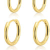 Small Gold Huggie Hoop Earrings Set for Women 14K Real Gold Plated Hypoallergenic Lightweight Earrings for Sensitive Ears