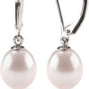 Rochas Jewelry Handpicked AAA+ Quality Freshwater Cultured Pearl Earrings Leverback Dangle Stud Pearl Earrings