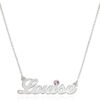 Rochas Jewelry - Personalized Name Necklace with Birthstone - Custom Nameplate - Gift for Her, Women - Jewelry for Christmas,