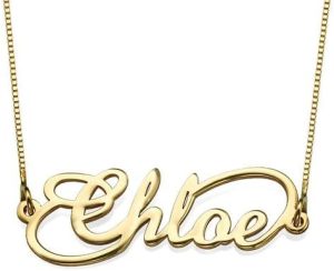 Rochas Jewelry - Personalized Infinity Name Necklace - Customized Nameplate - Inscription, Engraving - Dainty Gift for 10 Product image