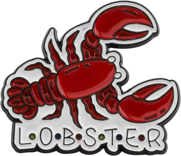 Rochas Jewelry Friends Lobster Couple Pin TV Show Jewelry Lobster Brooch for Friend