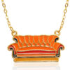 FRIENDS TV Show Fashion Pendant TV Series Inspired Jewelry Necklace, Adjustable Chain