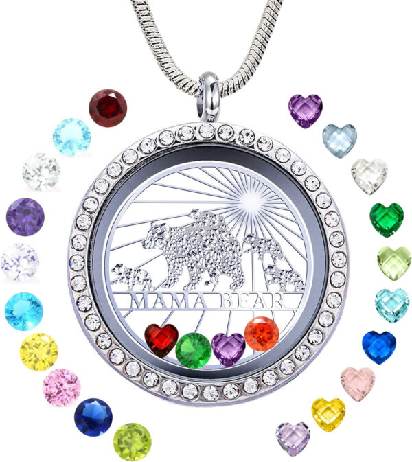 Best Mom Mother Gift, Floating Charms Locket for Women