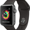 Apple Watch Series 3 [GPS 38mm] Smart Watch w/Space Gray Aluminum Case & Black Sport Band. Fitness & Activity Tracker, Heart Rate Monitor, Retina Display, Water Resistant (Renewed)