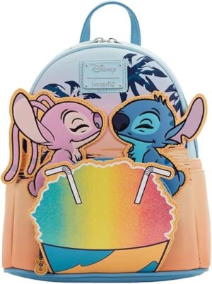 Loungefly Disney Lilo and Stitch Snow Cone Date Night Womens Double Strap Shoulder Bag Purse 2 Product image