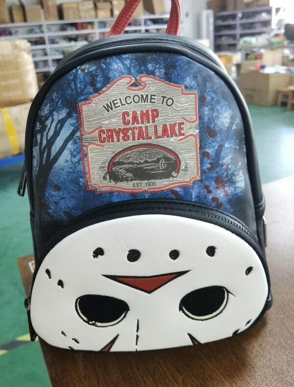 Loungefly Friday the 13th Jason Camp Crystal Lake Mini Backpack