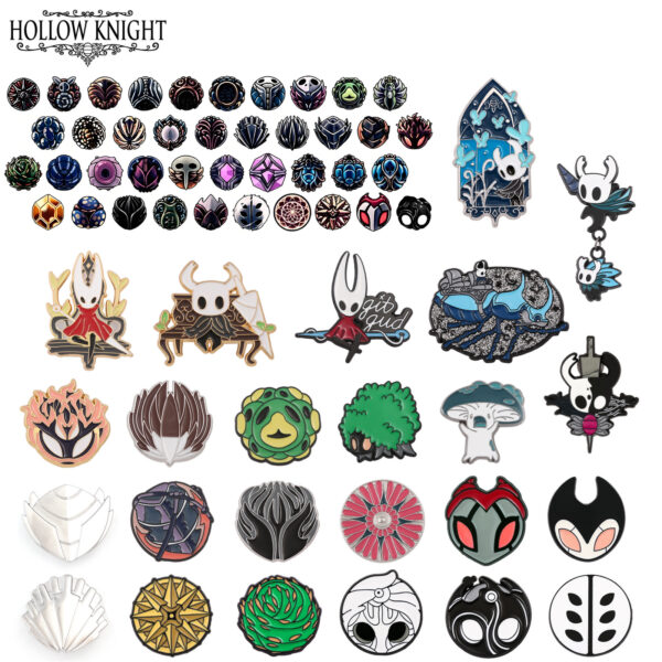 Hollow Knight Enamel Pin Collection | In-Game Charms & Character Badges | Hornet, The Knight, Grimm Troupe | Premium Zinc Alloy Video Game Merchandise 5 Product image