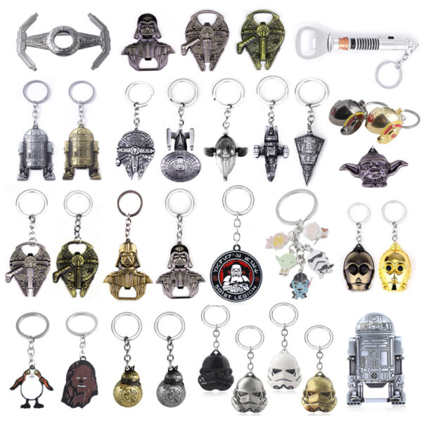 Star Wars 24-Pc Keychain & Bottle Opener Collection Millennium Falcon, Darth Vader, R2-D2, & Lightsaber Tool Set – Ultimate Fan Accessory Bundle 7 Product image