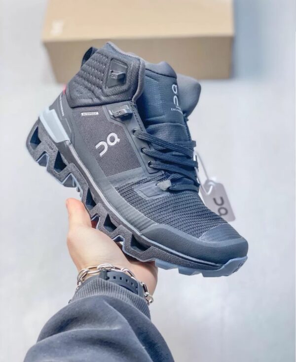 On Womens Cloudrock2 Waterproof Hiking Black 5 Product image