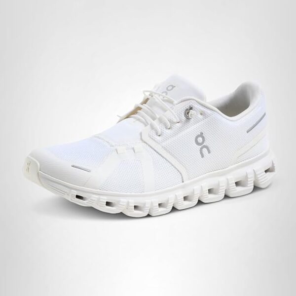 On Womens Cloud 6 Running Shoes All White 2 Product image
